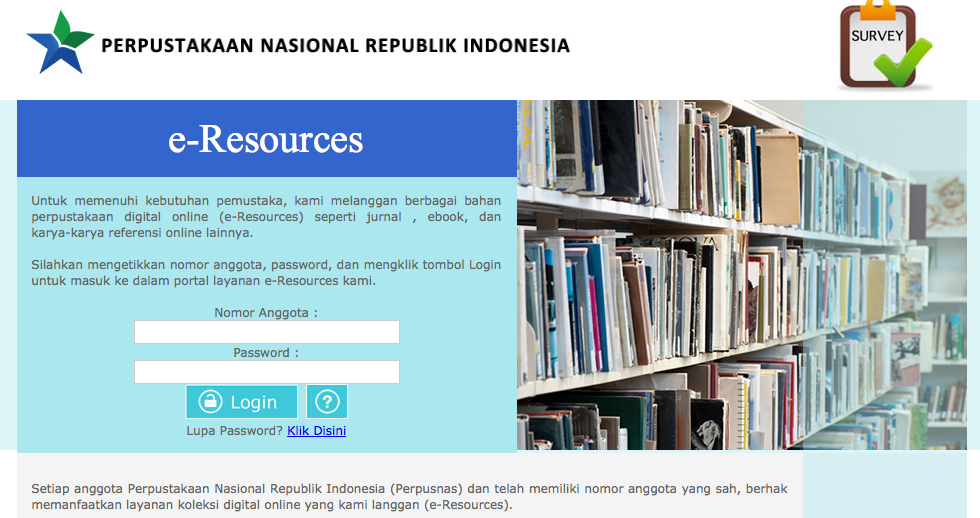 Layanan e-Resources Perpustakaan Nasional Republik Indonesia