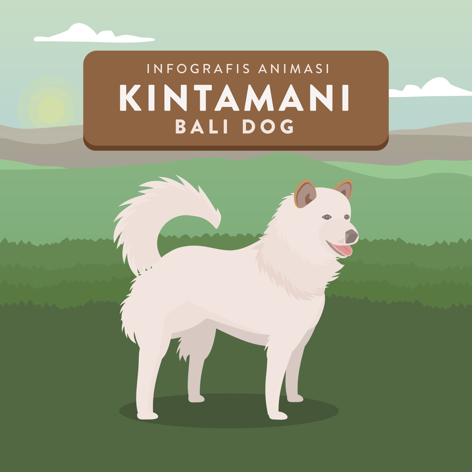 Animasi Anjing Kintamani Bali