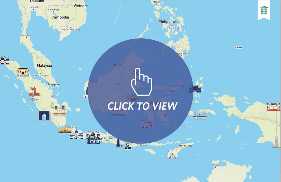 Klik untuk melihat Peta Interaktif: Indonesia City Landmark